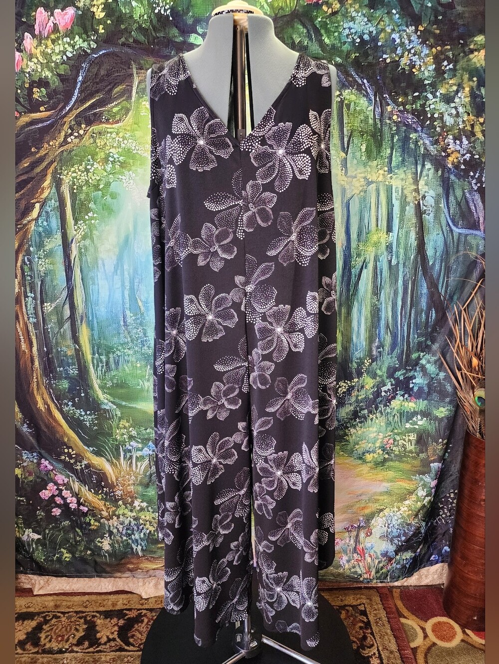 🧚 COCOMO Wispy Fairy Dot Black And White Flowy Summer Casual Jumper 1X